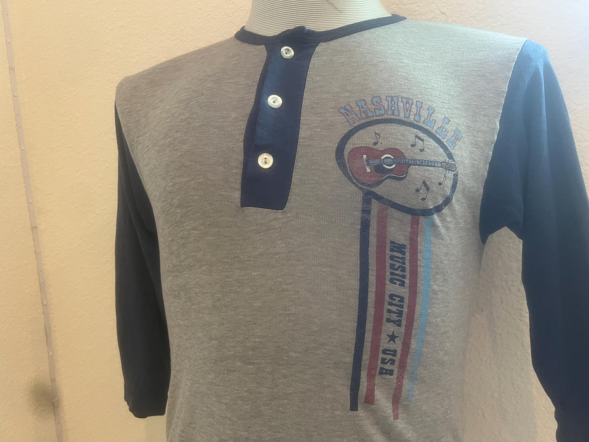 Vintage 8039s Nashville TN Music City Grey T Shirt Size S Graphic Tee – Bold Style · Trending Graphic Apparel