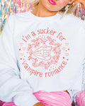 Funny Vampire Romance Sweatshirt for Book Lover Cute Bookish Crewneck for Romance Reader Who Loves Books About Vampires Spooky Season Gift Sweatshirt – Fan Favorite · Perfect For Daily Wear