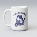 Cat on Motorcycle Coffee Mug Romantic Bike Gift Birthday or Anniversary Present I Wheelie Like You Graphic Tee – Feel-Good Design · Perfect For Daily Wear