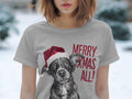 Xmas TShirt Christmas T Shirt Chesapeake Bay Retriever Dog Santa Hat Dog Lover Gifts Pet Christmas Shirt Holiday Season Xmas TShirt Graphic Tee – Easygoing Wear · Great Gift For Fans