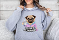 Funny Dog Therapist Unisex Hoodie My Pug is My Therapist Drinking Coffee Novelty Hoodie Great Dog Lovers Gift Hoodie – Bold Style · Must-Have Style