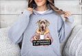 Funny Dog Therapist Hoodie Unisex Hoodie Drinking Coffee My Weimaraner Is My Therapist Hoodie Cute Dog Lover Gift Hoodie Hoodie – Soft Feel · Top Pick For Any Outfit