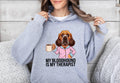 Funny Dog Therapist Unisex Hoodie My Bloodhound Is My Therapist Drinking Coffee Comfort Soft Casual Wear Gift Idea Hoodie – Premium Graphic · Great Gift For Fans