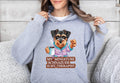 Funny Dog Therapist Unisex Hoodie Miniature Schnauzer Drinking Coffee Cute Graphic Sweatshirt Gift for Dog Lovers Hoodie – Aesthetic Look · Trending Graphic Apparel