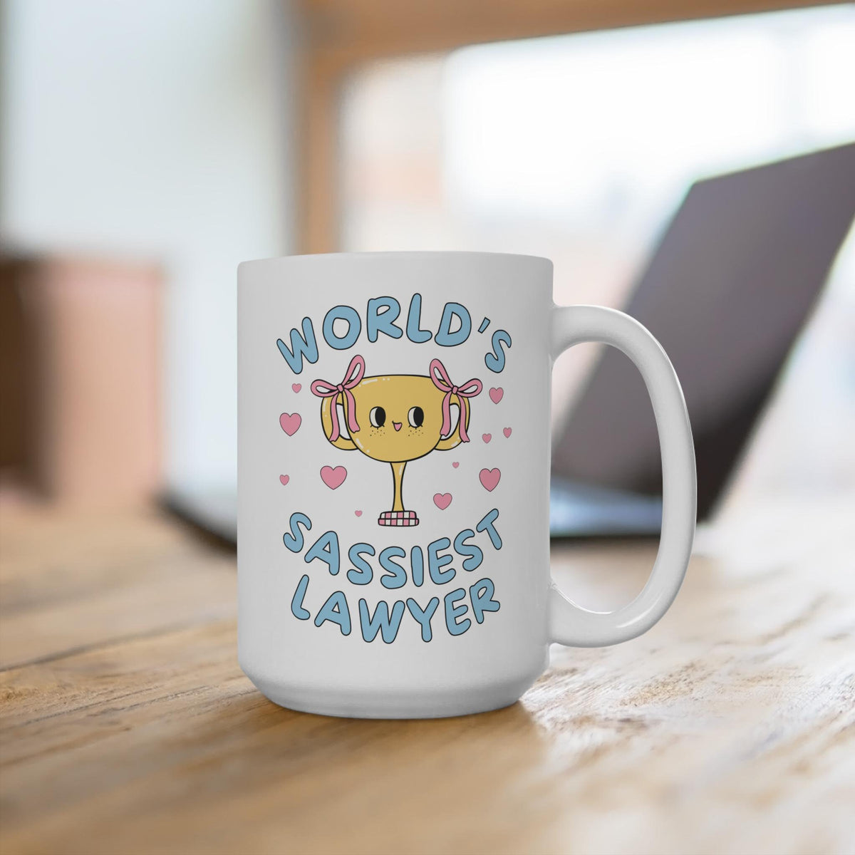 Funny Lawyer Coffee Mug for Friend Graduating Law School World39s Sassiest Lawyer Y2K Aesthetic Silly Chaotic Gag Gift Awesome Law Student Graphic Tee – Everyday Comfort · Must-Have Style
