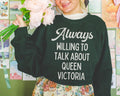 English History Teacher Sweatshirt for Historian Who Loves Queen Victoria Cute 19th Century English History Crewneck History Major Student Sweatshirt – Soft Feel · Must-Have Style