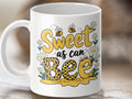 Sweet as Can Bee Coffee Mug Funny Bee Design Bee Tea Mug Cute Bee Gift Idea Adorable Honeycomb Mug Unique Bee Lover39s Cup Graphic Tee – Feel-Good Design · Top Pick For Any Outfit