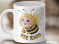 Bee Kind Coffee Mug Funny Bee Design Cup Cute Bee Tea Mug Bee Gift Idea Novelty Bee Coffee Mug Bee Lover Gift Whimsical Bee Cup Graphic Tee – Everyday Comfort · High-Quality Print