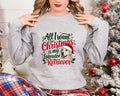 Xmas sweater Christmas Sweatshirt Festive Sweater For Dog Lover All I Want For Christmas Is My Labrador Retriever Sweatshirt – Aesthetic Look · Must-Have Style