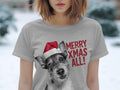 Xmas TShirt Christmas T Shirt Russell Terrier Dog Santa Hat Dog Lover Gifts Pet Christmas Shirt Holiday Season Merry Xmas TShirt Graphic Tee – Aesthetic Look · Must-Have Style