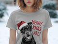 Xmas TShirt Christmas T Shirt Rottweiler Dog Santa Hat Dog Lover Gifts Pet Christmas Shirt Holiday Season Merry Xmas TShirt Graphic Tee – Cozy Vibes · Top Pick For Any Outfit