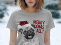 Xmas TShirt Christmas T Shirt Pug Dog Santa Hat Dog Lover Gifts Pet Christmas Shirt Holiday Season Merry Xmas TShirt Graphic Tee – Fan Favorite · Must-Have Style