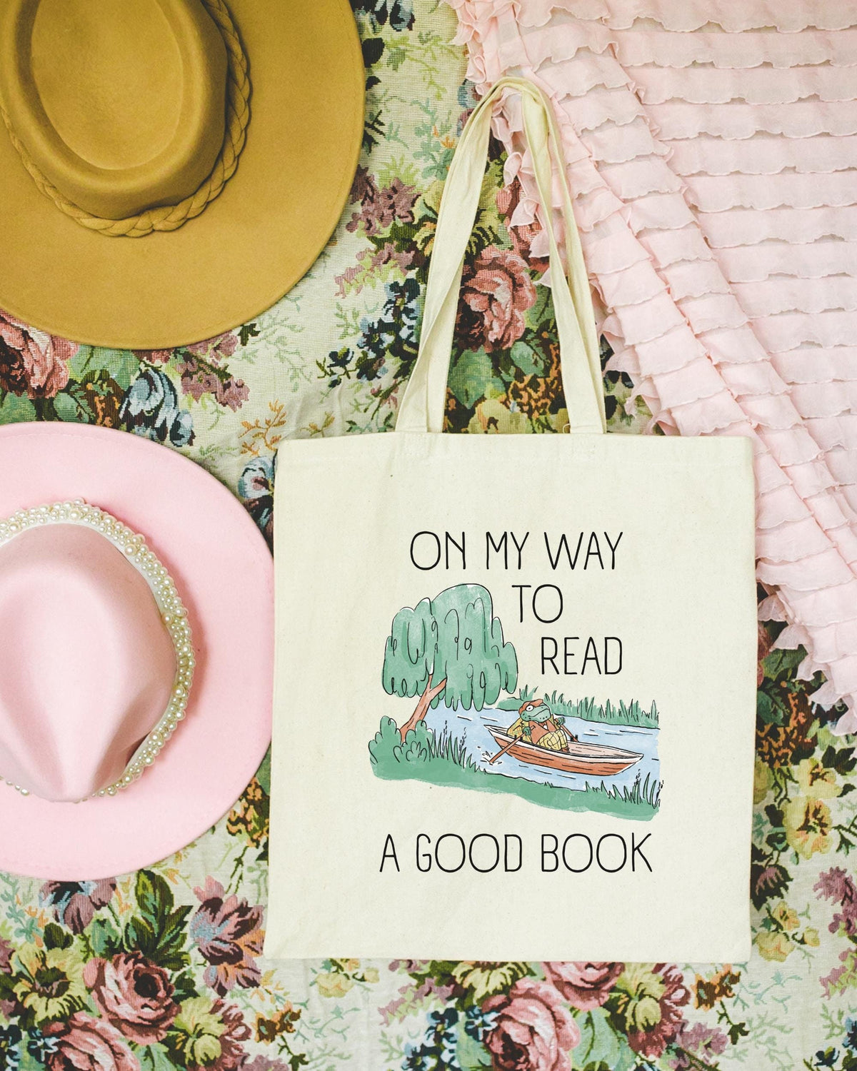 Book Lover Tote Bag for Friend Who Loves Frogs Cute Animal Lover Bookish Tote for Reading Teacher School Librarian Tote Bag for Bookworm Tote Bag – Premium Graphic · Great Gift For Fans