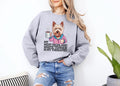 Funny Dog Sweatshirt West Highland White Terrier Design Dog Drinking Coffee Dog Therapist Cute Dog Lover Gift Comfy Sweatshirt Sweatshirt – Soft Feel · High-Quality Print
