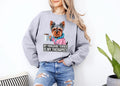 Funny Dog Sweatshirt Yorkshire Terrier Therapist Sweatshirt Dog Drinking Coffee Sweatshirt Cute Dog Lover Gift Cozy Pet Hoodie Hoodie – Aesthetic Look · High-Quality Print