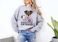Funny Dog Sweatshirt Dog Drinking Coffee My Miniature Pinscher Therapist Cute Dog Lover Shirt Gift for Dog Owners Cozy Pet Sweatshirt Sweatshirt – Feel-Good Design · Perfect For Daily Wear