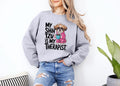 Funny Dog Sweatshirt Shih Tzu Therapist Dog Drinking Coffee Cute Shih Tzu Hoodie Dog Lovers Pullover Cozy Pet Lover Apparel Hoodie – Everyday Comfort · Top Pick For Any Outfit