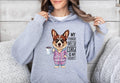 Funny Dog Therapist Unisex Hoodie Cute Pembroke Welsh Corgi Drinking Coffee Cozy and Comfy Hoodie Gift for Dog Lovers Unique Hoodie Hoodie – Bold Style · High-Quality Print