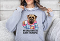 Funny Dog Therapist Unisex Hoodie English Mastiff Drinking Coffee My Therapist Hoodie Cute Pet Lovers Sweatshirt Gift Hoodie – Aesthetic Look · Must-Have Style