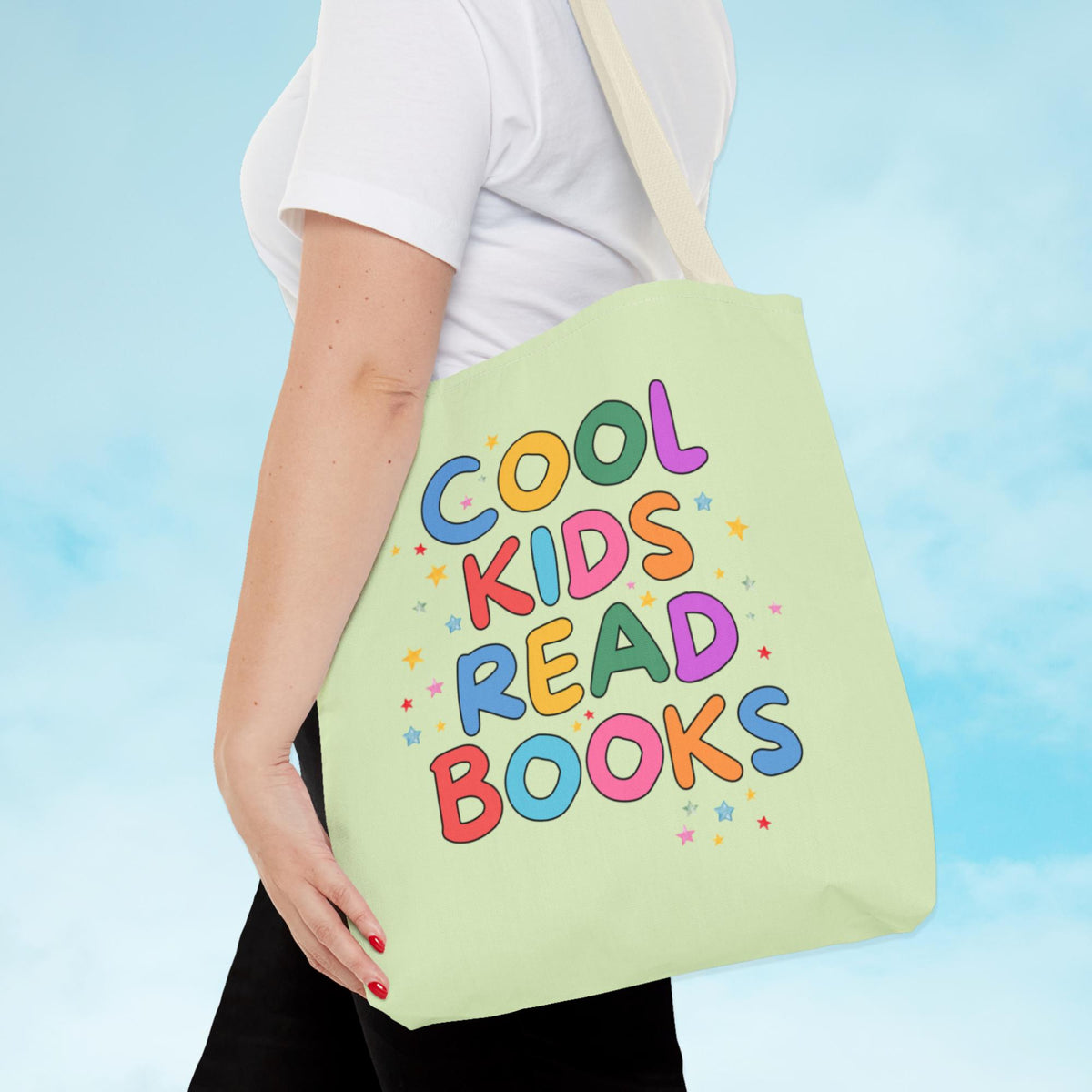 Cute Reading Teacher Tote Bag for Kindergarten Teacher or Elementary Principal Cool Kids Read Books Adorable Y2K Tote Bag for Book Lover Tote Bag – Soft Feel · Perfect For Daily Wear