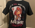 Vintage 2000s Just a Girl Who Loves Anime And Sketching T shirt XL Graphic Tee – Soft Feel · Must-Have Style