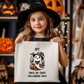 Girls Personalized Halloween Tote Bag Trick or Treat Bag Custom Name Ghost Design 2024 Halloween Themed Girls Tote Bag Tote Bag – Fan Favorite · Great Gift For Fans