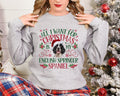 Xmas Sweater Christmas Sweatshirt Festive Sweater For Dog Lover English Springer Spaniel All I Want For Christmas Is Dog Sweatshirt – Soft Feel · Trending Graphic Apparel