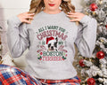 Xmas sweater Christmas Sweatshirt Festive Sweater For Dog Lover All I Want For Christmas Is My Boston Terrier Sweatshirt – Cozy Vibes · Perfect For Daily Wear