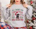 Xmas Sweater Christmas Sweatshirt Festive Sweater For Dog Lover All I Want for Christmas is My Dachshund Sweatshirt Sweatshirt – Everyday Comfort · Perfect For Daily Wear