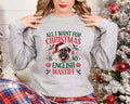 Xmas Sweater Christmas Sweatshirt Festive Sweater For Dog Lover All I Want For Xmas Is My English Mastiff Sweatshirt Sweatshirt – Easygoing Wear · Must-Have Style