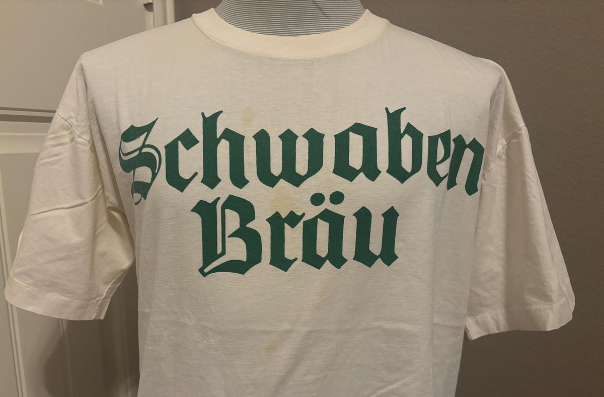 Vintage 9039s Schwaben Bru Beer Alcohol T shirt L Graphic Tee – Warm & Stylish · Top Pick For Any Outfit