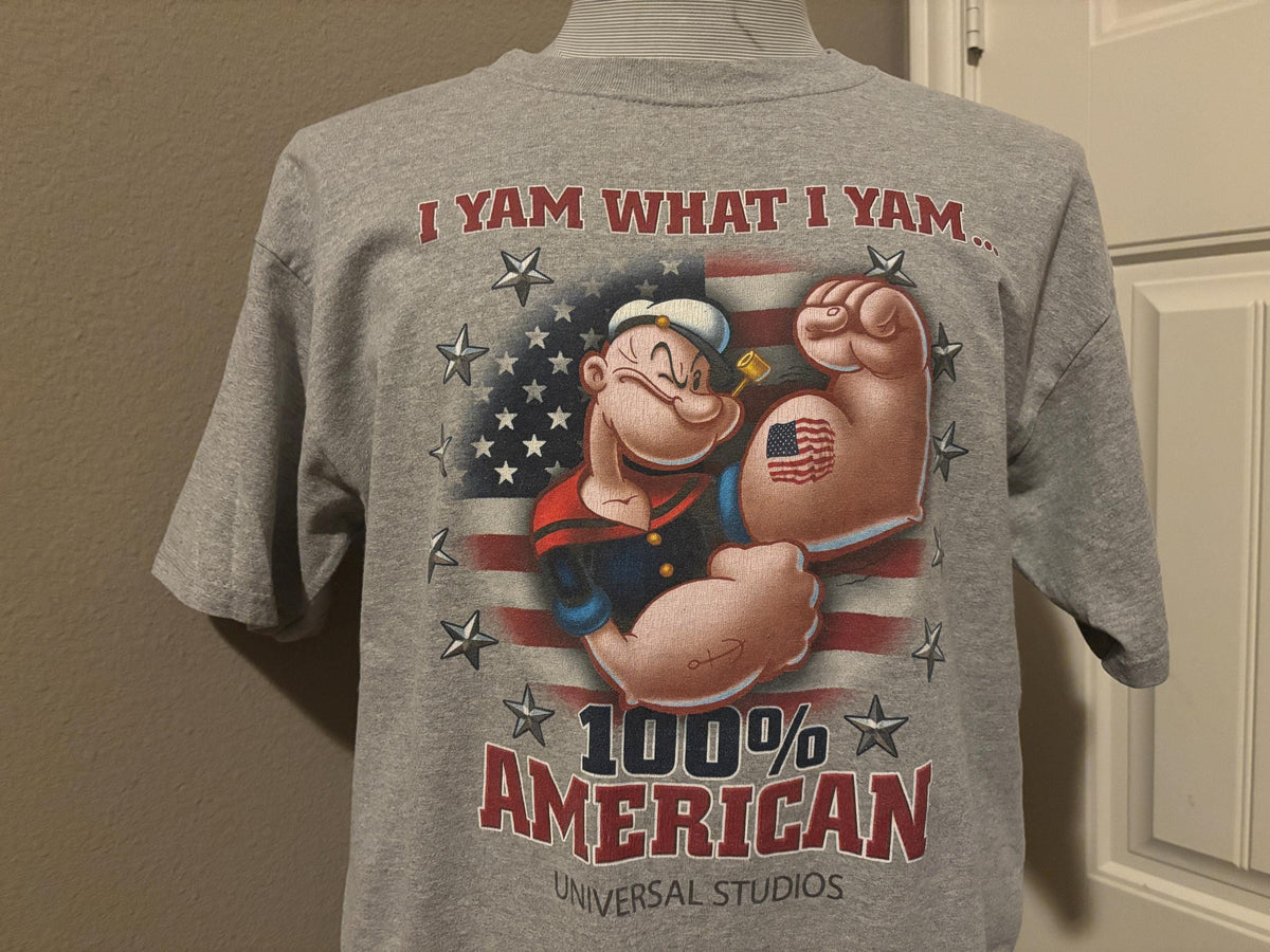 Vintage 9039s Popeye I Yam What I Yam 100 American Universal Studios Cartoon T shirt L Graphic Tee – Everyday Comfort · Top Pick For Any Outfit