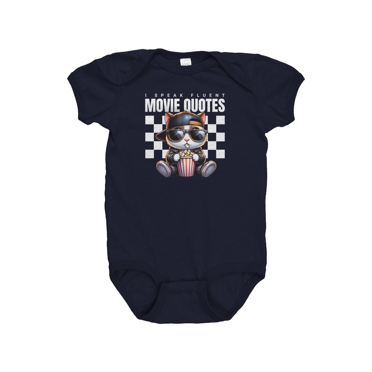 Movie Critic Baby Bodysuit Movie Critic Baby Onepiece Movie Critic Baby Gift Movie Lover Baby I Speak Fluent Movie Quotes Graphic Tee – Premium Graphic · High-Quality Print