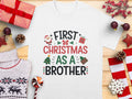 First Christmas TShirt Cute Brother Xmas Tee Holiday Family Shirt Festive Christmas Gift Holiday Season Apparel Graphic Tee – Aesthetic Look · Trending Graphic Apparel