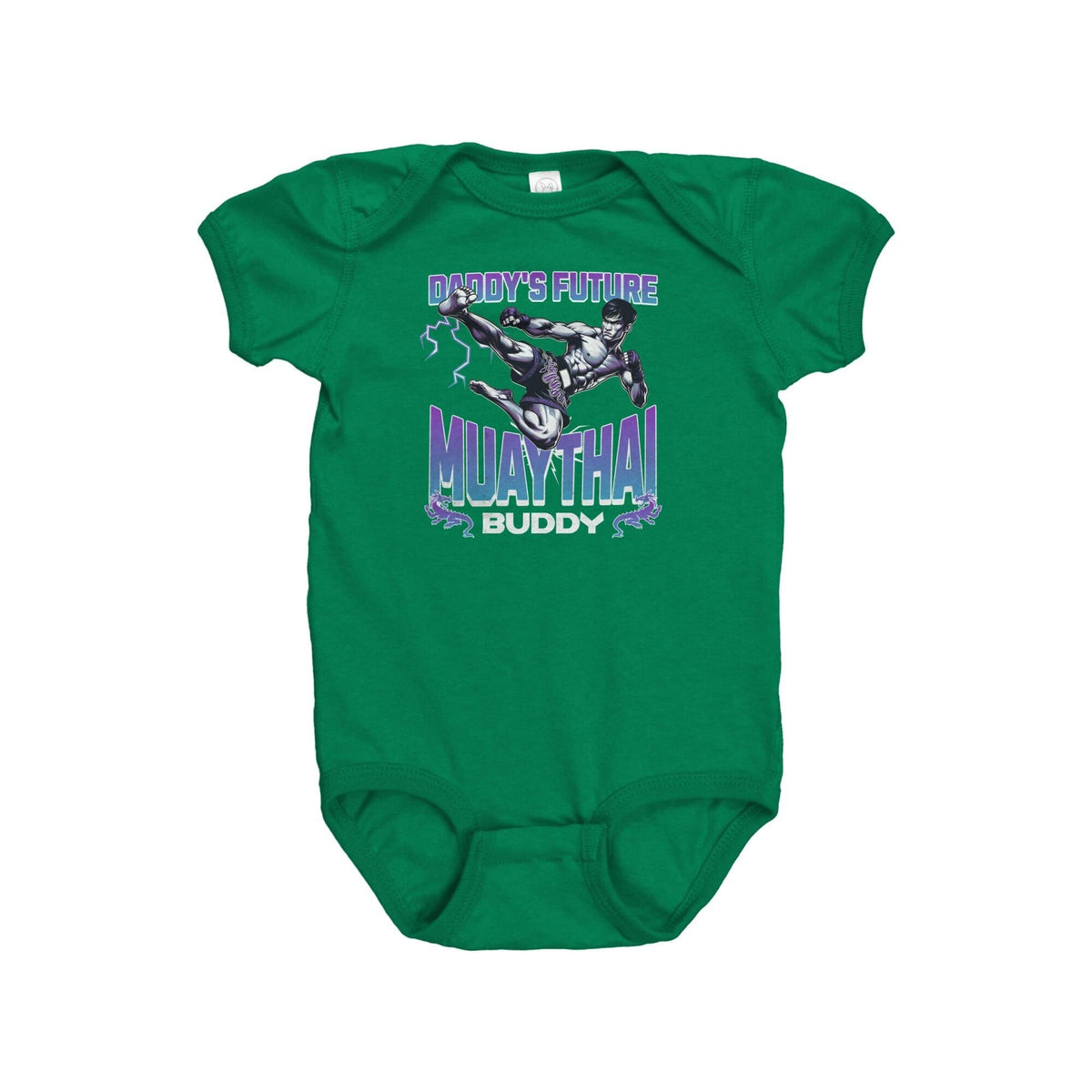 Muay Thai Baby Bodysuit Muay Thai Baby Onepiece Thai Boxing Gift Daddy39s Future Muay Thai Buddy Graphic Tee – Fan Favorite · High-Quality Print