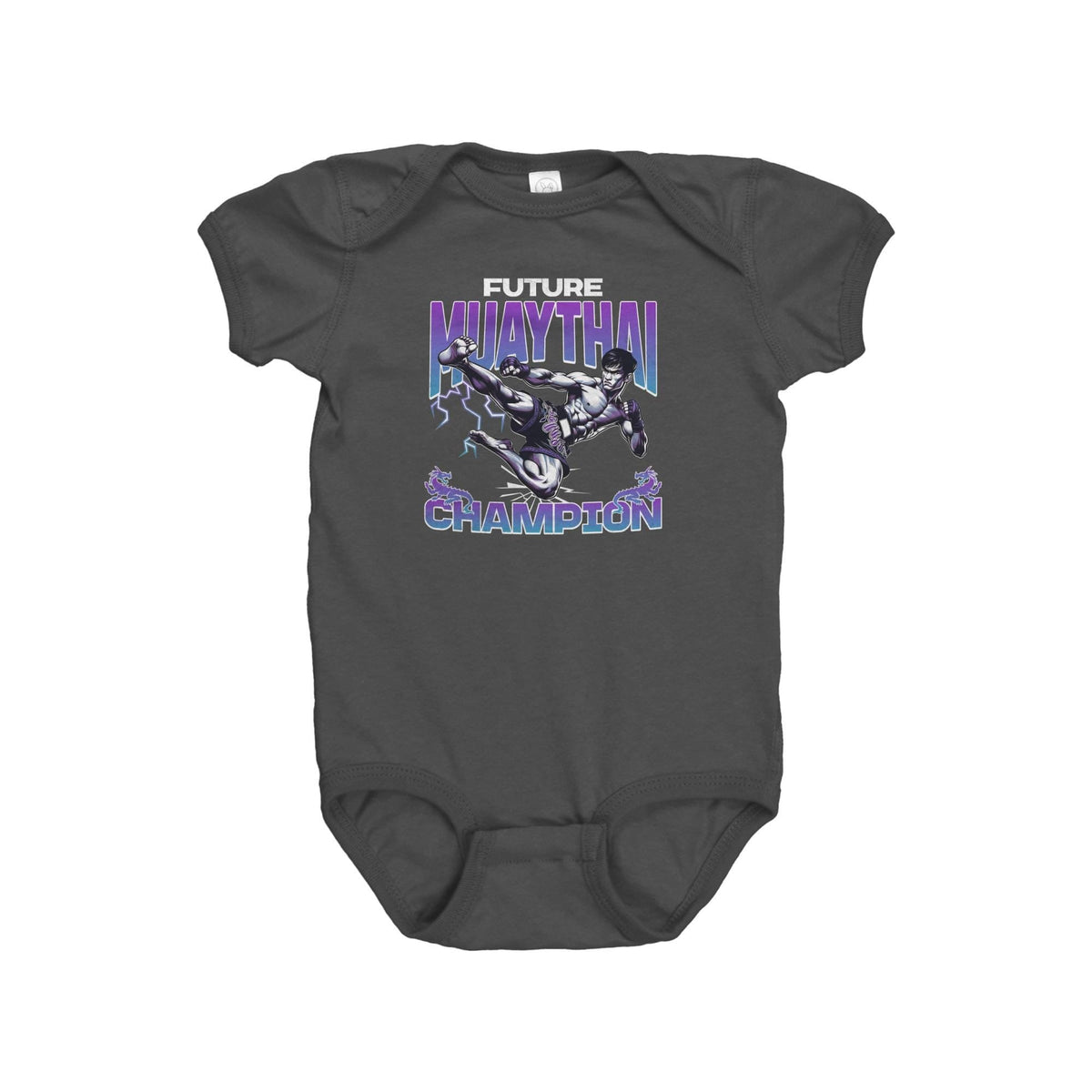 Muay Thai Baby Bodysuit Muay Thai Baby Onepiece Thai Boxing Gift Future Muay Thai Champion Graphic Tee – Warm & Stylish · Trending Graphic Apparel