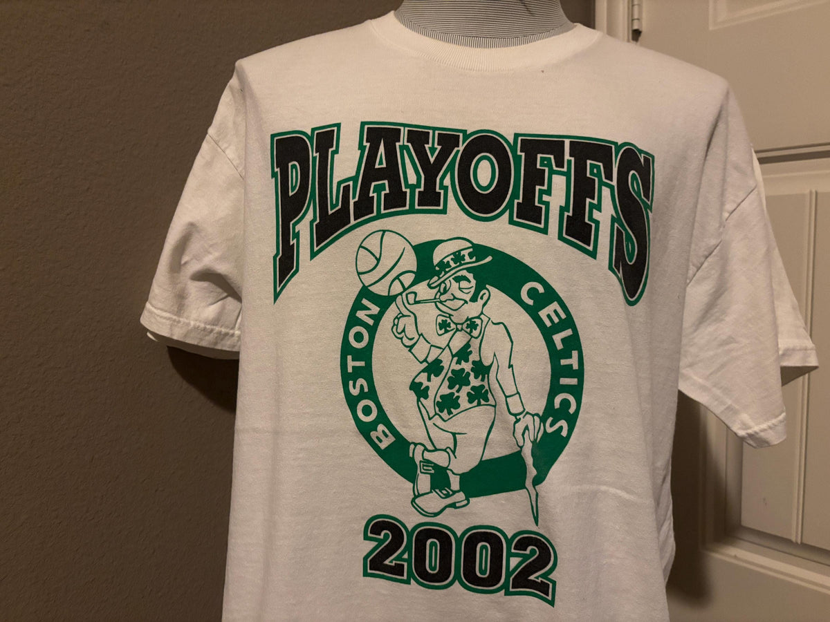 Vintage 2000s Boston Celtics Basketball Playoffs 2002 T shirt XL Graphic Tee – Aesthetic Look · Great Gift For Fans