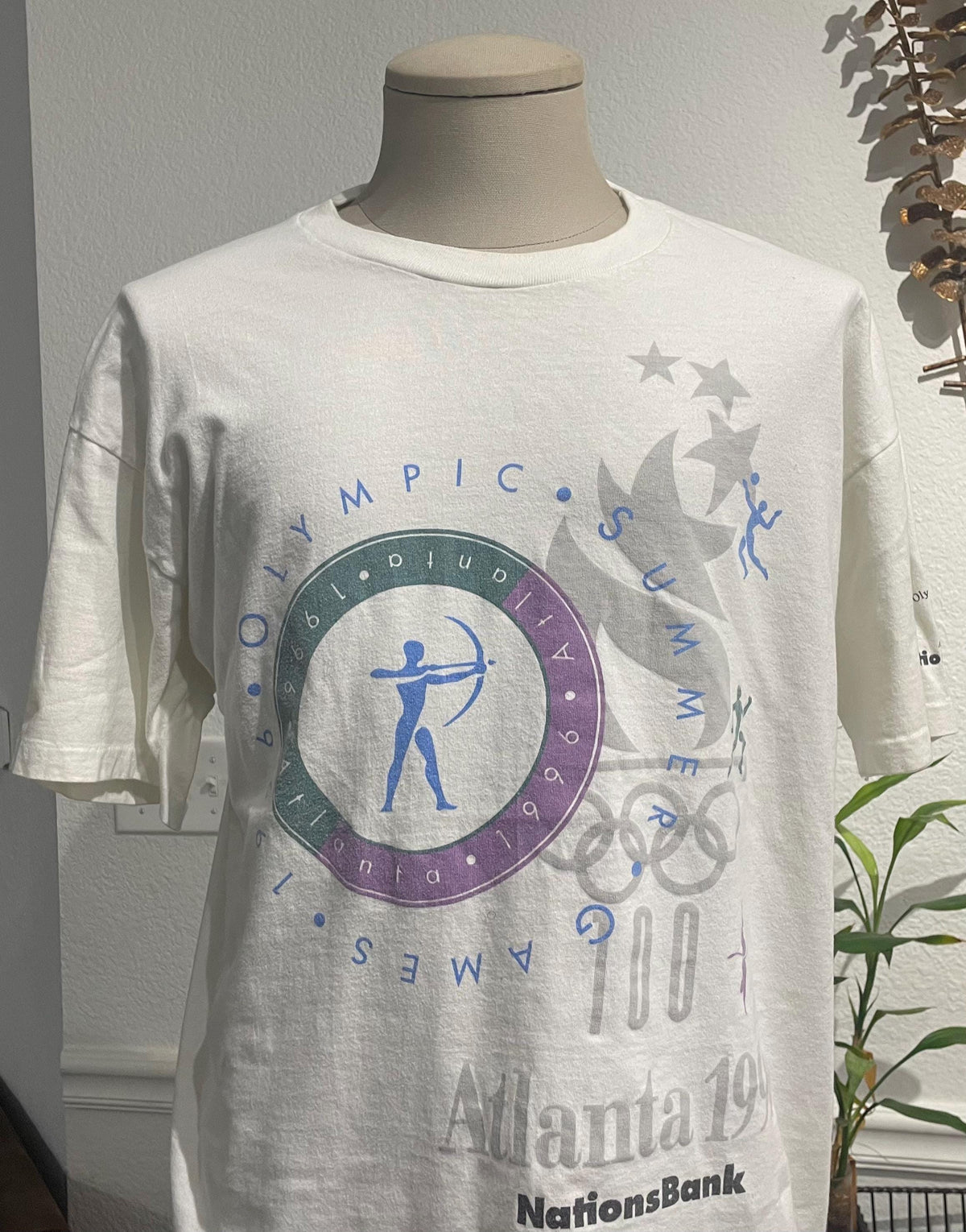 Vintage 90s 1996 Olympic Summer Games Archery white Tshirt size XL Graphic Tee – Premium Graphic · Trending Graphic Apparel