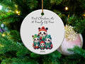 Xmas Ornament First Christmas As A Family Of Four Ornament 2024 3 Inch Ceramic Christmas Ornament Cute Panda Family Christmas Ornament Graphic Tee – Feel-Good Design · Trending Graphic Apparel