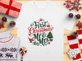 First Christmas as Mr and Mrs TShirt Couple Christmas Shirt Gift Holiday Matching Tee Newlywed Xmas Gift Married Couple Tee Graphic Tee – Everyday Comfort · Top Pick For Any Outfit