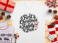 First Christmas as Family of Five TShirt Holiday Family Shirt Matching Christmas Outfit Santa and Tree Graphic Tee Graphic Tee – Bold Style · Trending Graphic Apparel