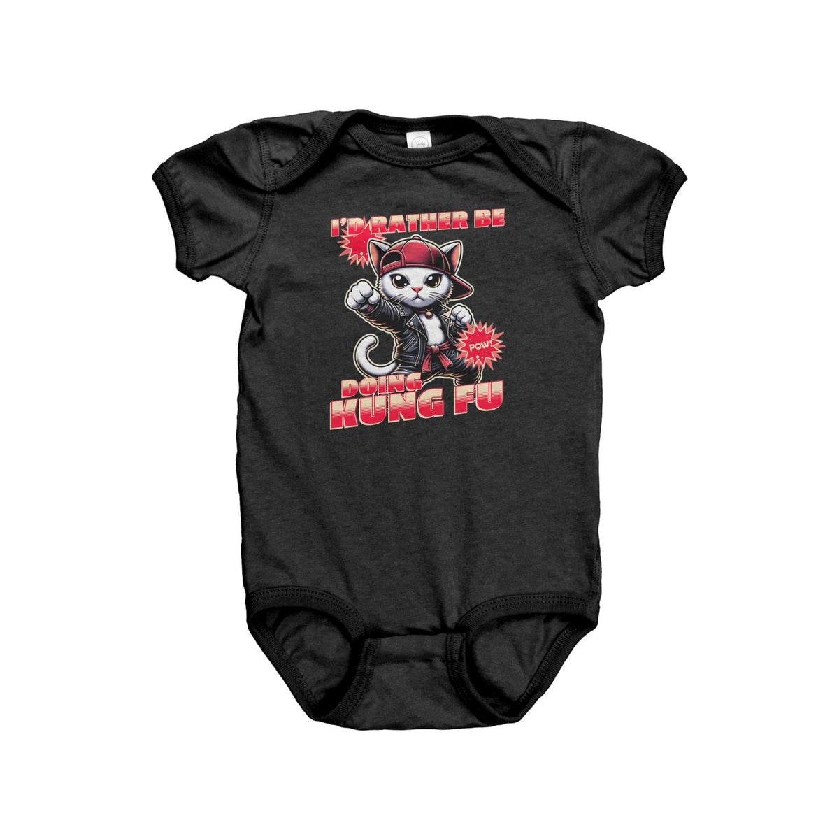 Kung Fu Baby Bodysuit Kung Fu Baby Onepiece KungFu Gift I39d Rather Be Doing Kung Fu Graphic Tee – Warm & Stylish · Perfect For Daily Wear