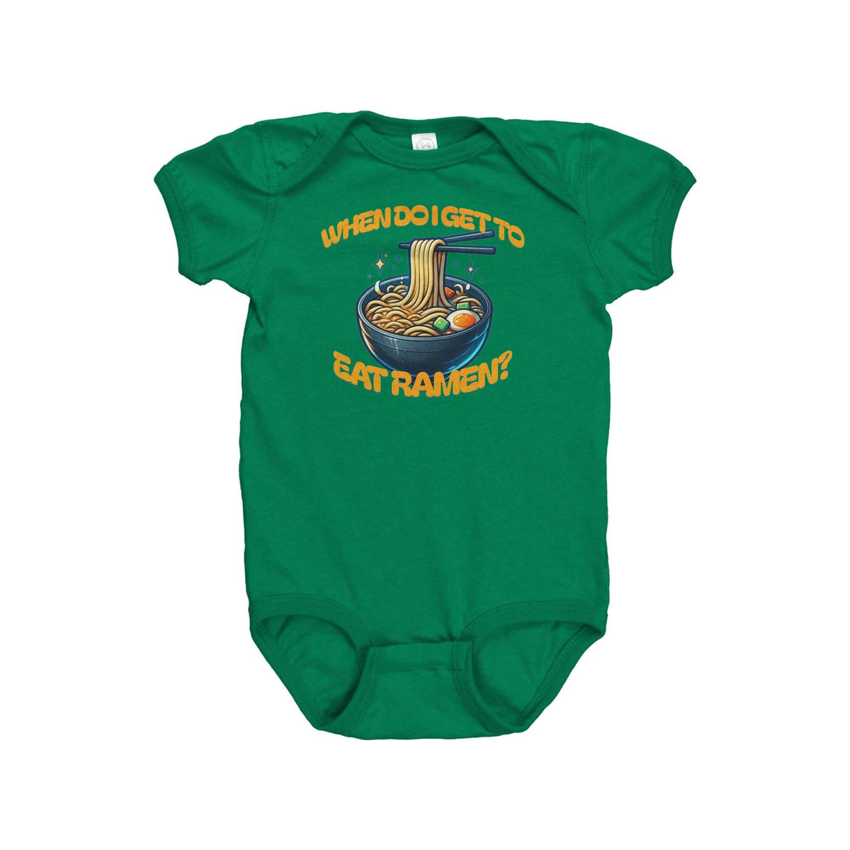 Ramen Baby Bodysuit Ramen Baby Onepiece Ramen Noodle Gift When Do I Get To Eat Ramen Graphic Tee – Feel-Good Design · Perfect For Daily Wear