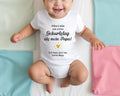 Baby's First Birthday Gift for Dad: Happy First Birthday as My Dad. Personalized Baby Bodysuit Romper. Gift.