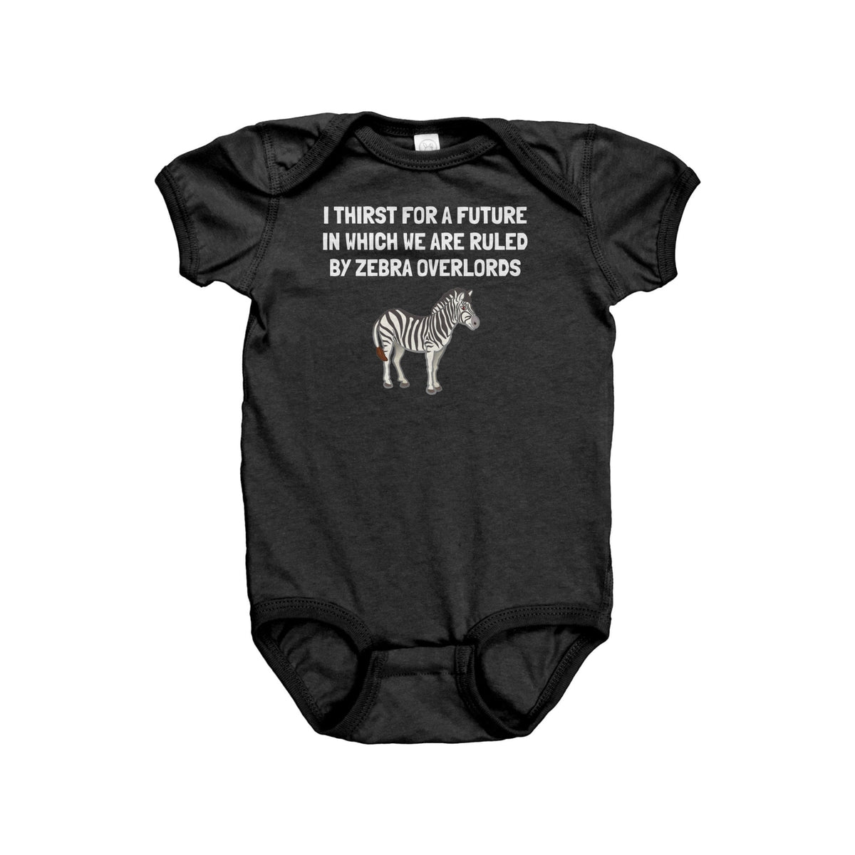 Zebra Baby Bodysuit Zebra Baby OnePiece Funny Zebra Baby Gift Zebra Overlords Graphic Tee – Bold Style · Must-Have Style