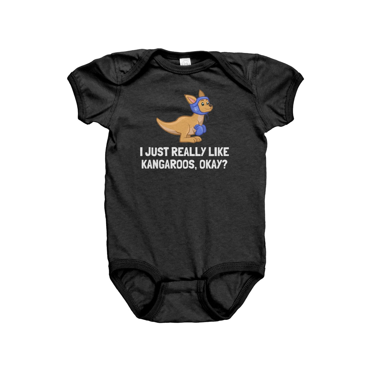 Cute Kangaroo Baby Bodysuit Kangaroo Baby Onepiece Kangaroo Baby Gift I Just Really Like Kangaroos Baby Shower First Birthday Graphic Tee – Soft Feel · Great Gift For Fans
