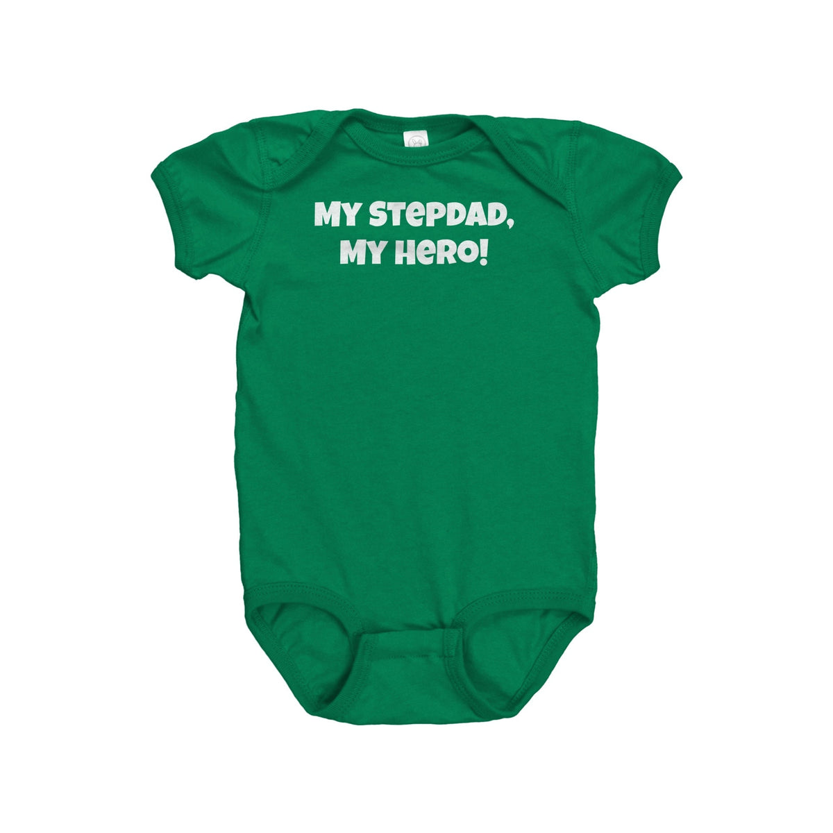 Stepdad Baby Bodysuit Cute Stepdad Baby Gift Stepfather Baby Onepiece My Stepdad My Hero Step Dad Baby Shirt All Cotton Graphic Tee – Aesthetic Look · Perfect For Daily Wear