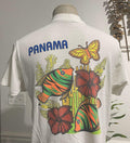 Vintage 90s Panama Beach white Tshirt size L Graphic Tee – Warm & Stylish · Must-Have Style