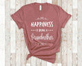Happiness Is Being a Grandmother Tshirt Special Grandma Pregnancy Announcement Gift Idea Can Be Personalized with any Grandmother Name Graphic Tee – Everyday Comfort · Must-Have Style