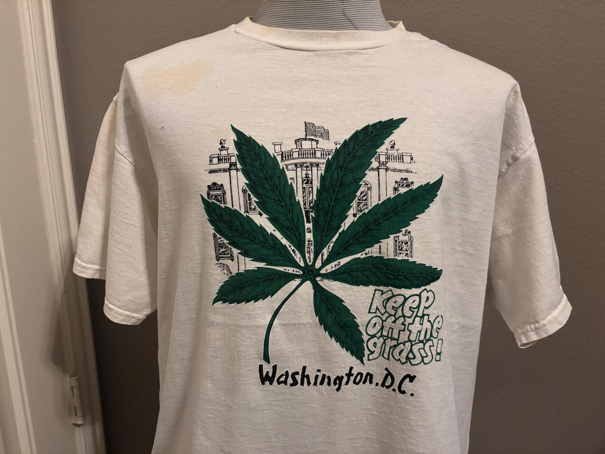 Vintage 9039s Keep Off The Grass Washington DC T shirt XL Graphic Tee – Soft Feel · Trending Graphic Apparel